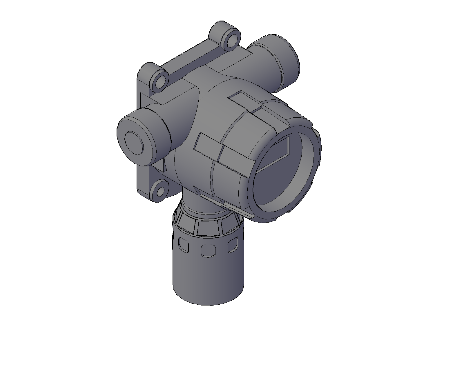 Toxic Gas Detector 3D DWG Model Download for Industrial Use